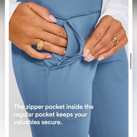 Halara Grey PETITE High Waisted Drawstring Cool Touch Joggers-UPF50+!! NEW!!🩶🩶 - Picture 15 of 16